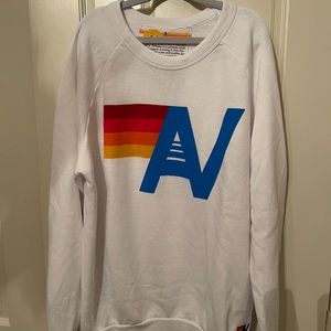 COPY - NWT Aviator Nation logo sweatshirt white size small